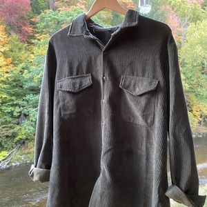 Dark green corduroy shirt